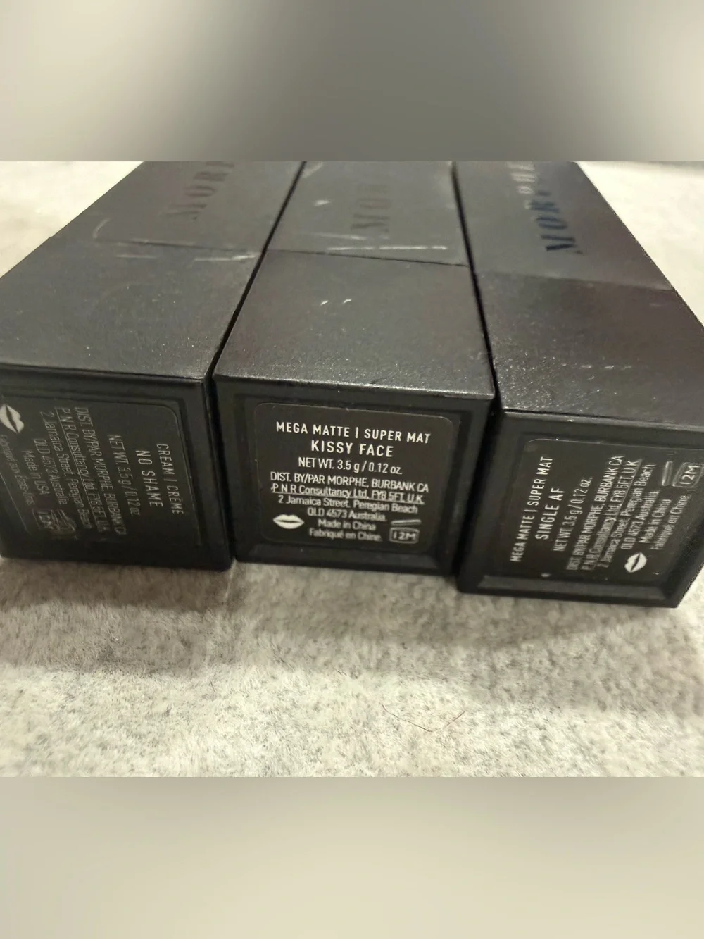 3 bundle set Morphe Matte Lipstick no shame, single af, kissy face beauty gift